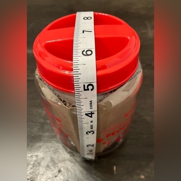 Red Dog Bowl Treat Cannister Squeaky Chew Toy Scripture Pets‎ Paws Dish Gift - Picture 5 of 6